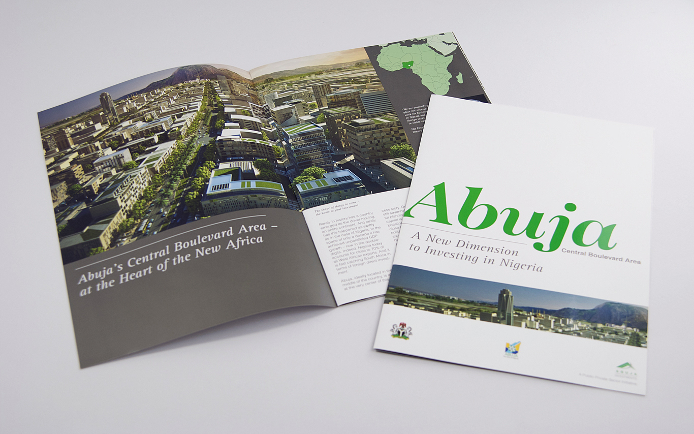 Abuja Immobilienvermarktung / Editorial Design / Real Estate Marketing