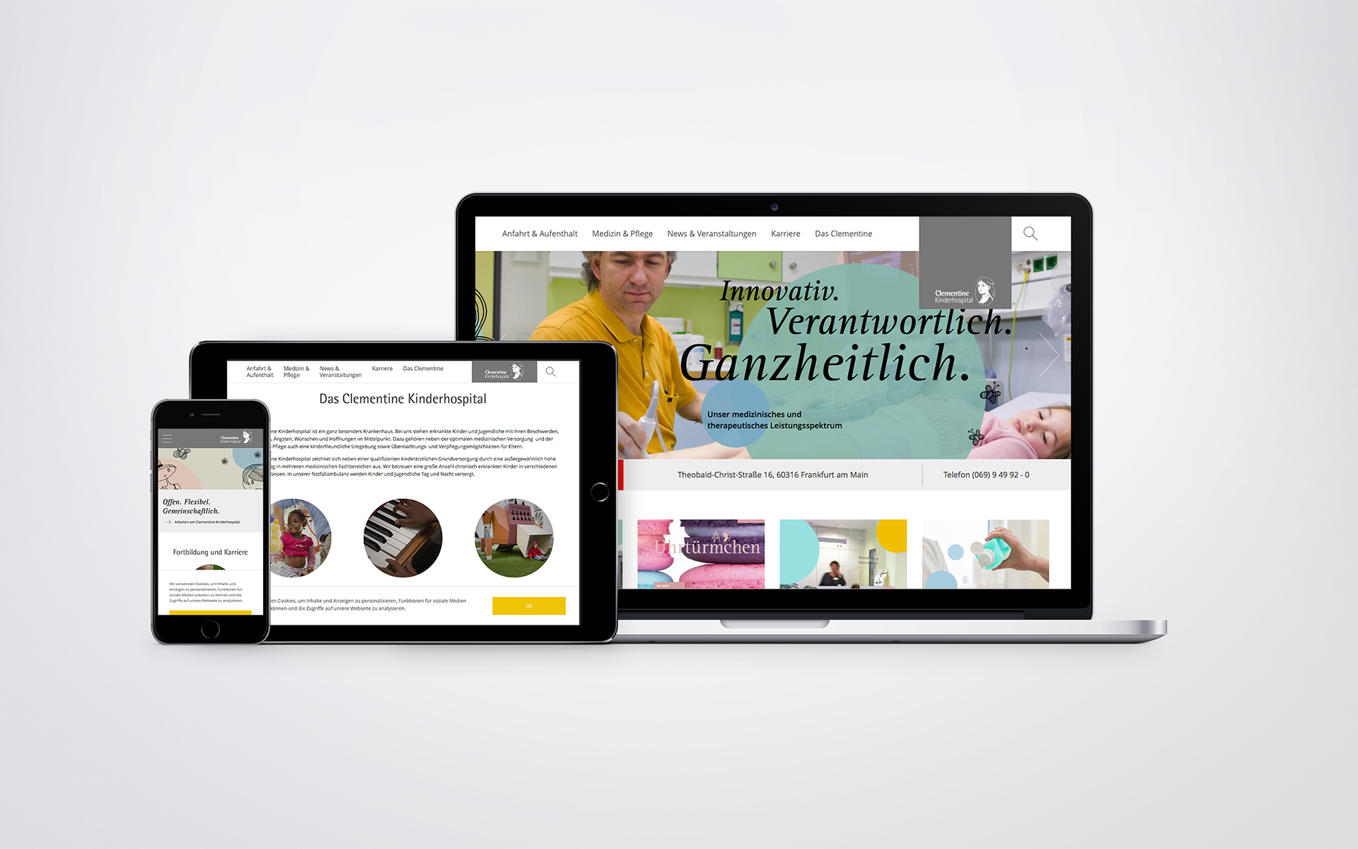 Responsive Webdesign Frankfurt Clementine Kinderhospital
