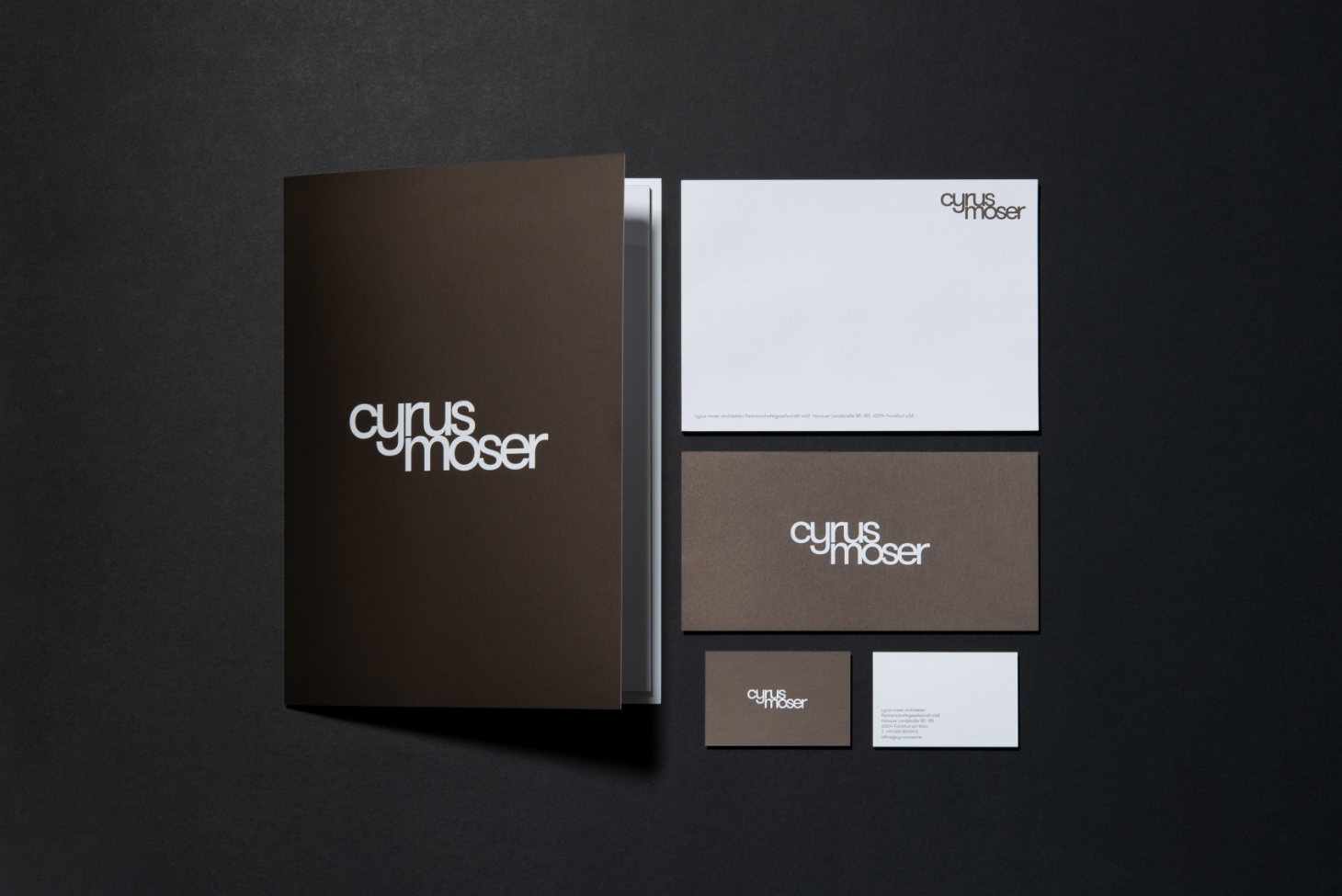 Cyrus Moser Corporate Design – Geschäftsausstattung/Stationary