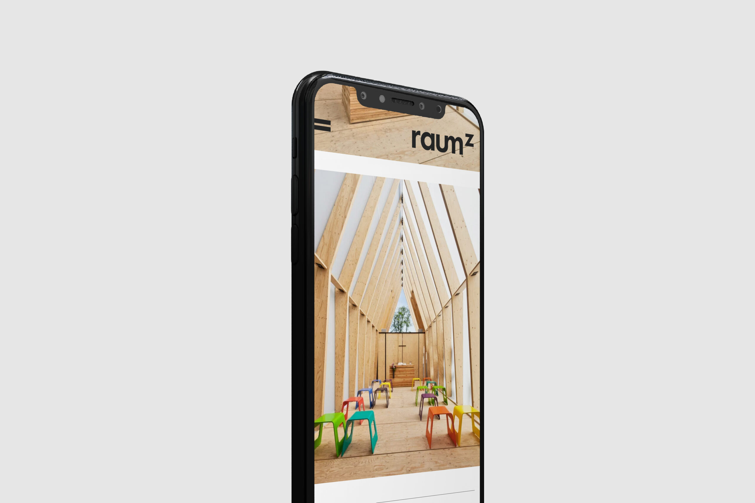 Webdesign Screendesign - raum z Architektur Corporate Design Iphone Smartphone