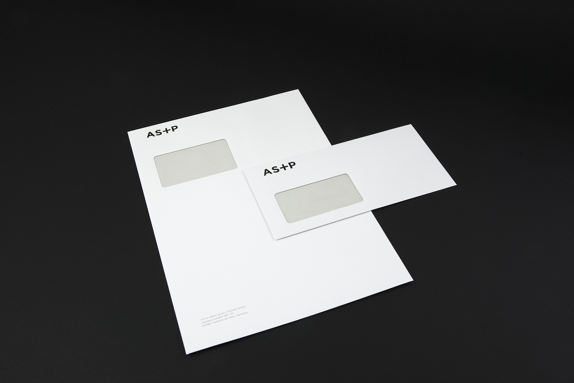 Corporate Design / Geschäftsausstattung (Briefumschläge) - AS+P Albert Speer + Partner