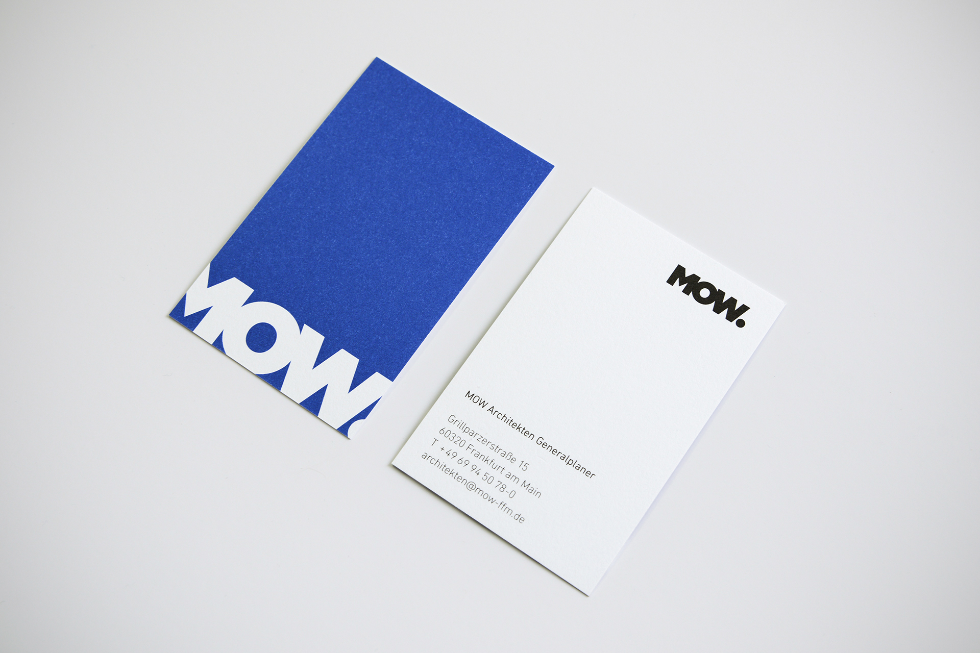 Corporate Design (Visitenkarte) - MOW Architekten Generalplaner