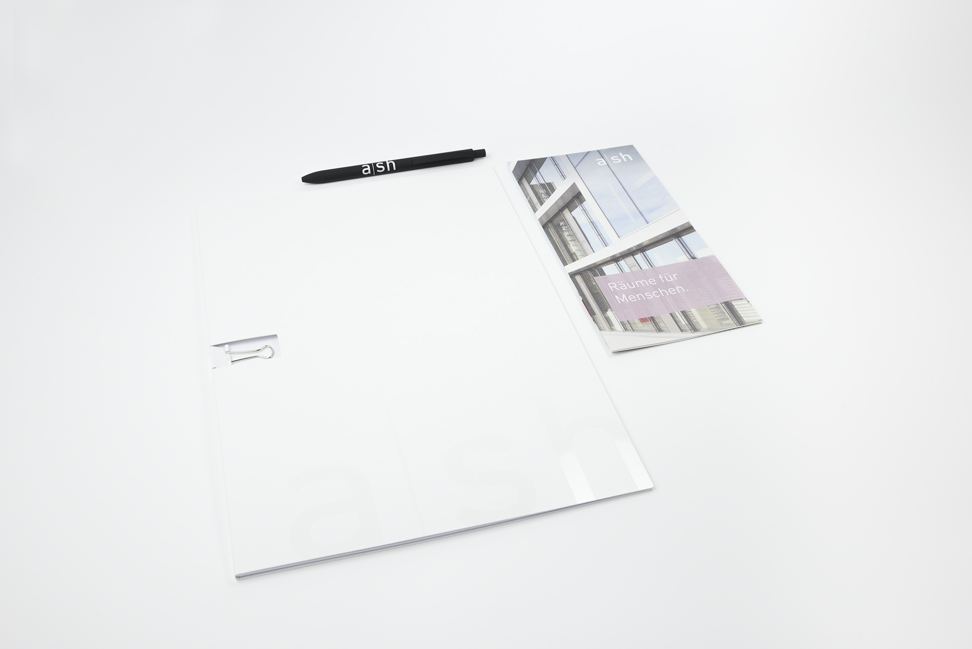 Corporate Design / Geschäftsausstattung (Flyer) - Sander Hofrichter Architekten (a|sh)