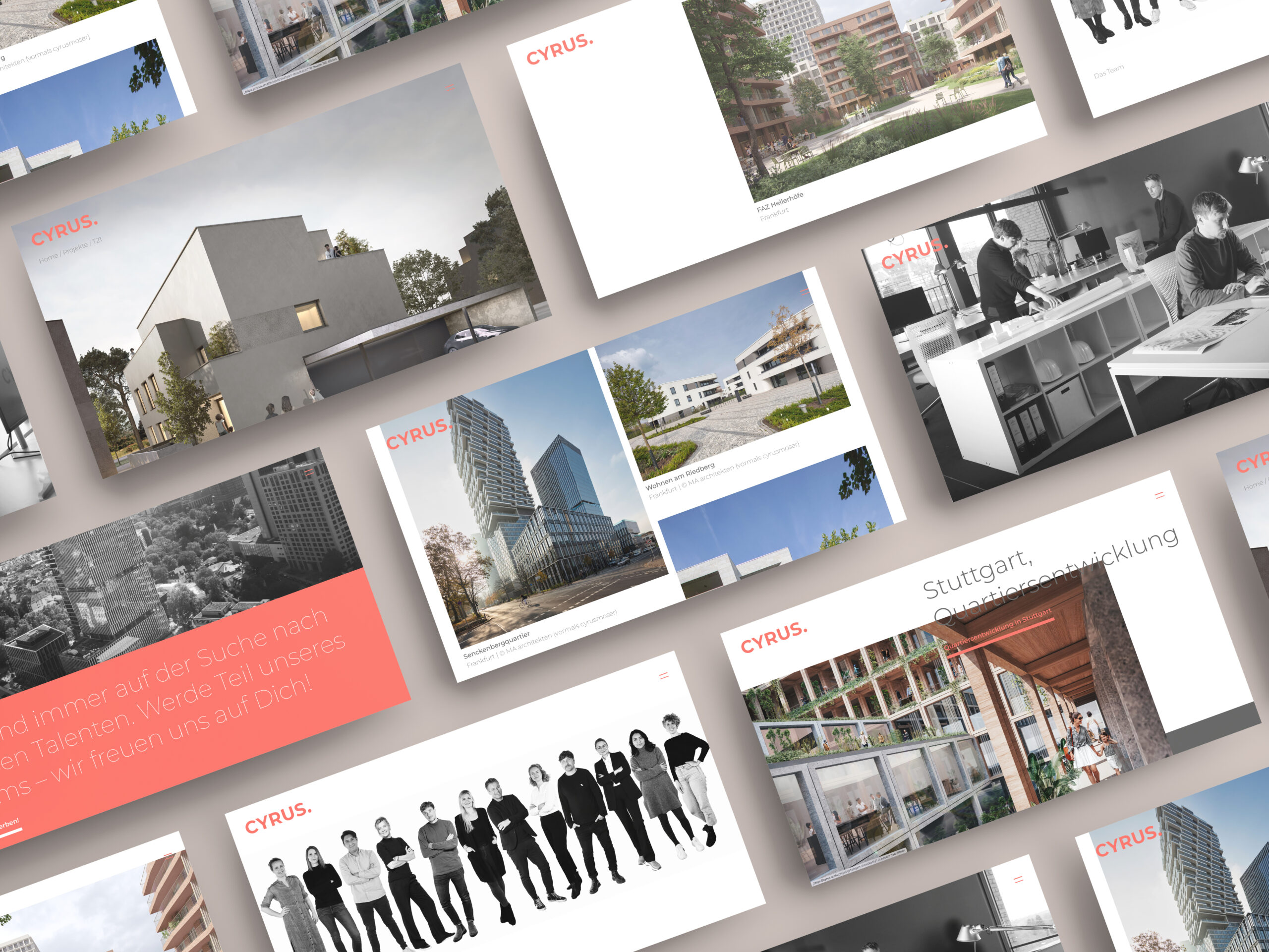 Cyrus Architekten Webdesign Frankfurt