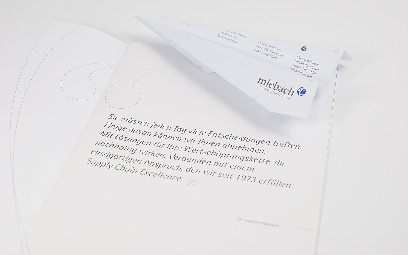 Broschüre Design - Corporate Design Miebach Consulting